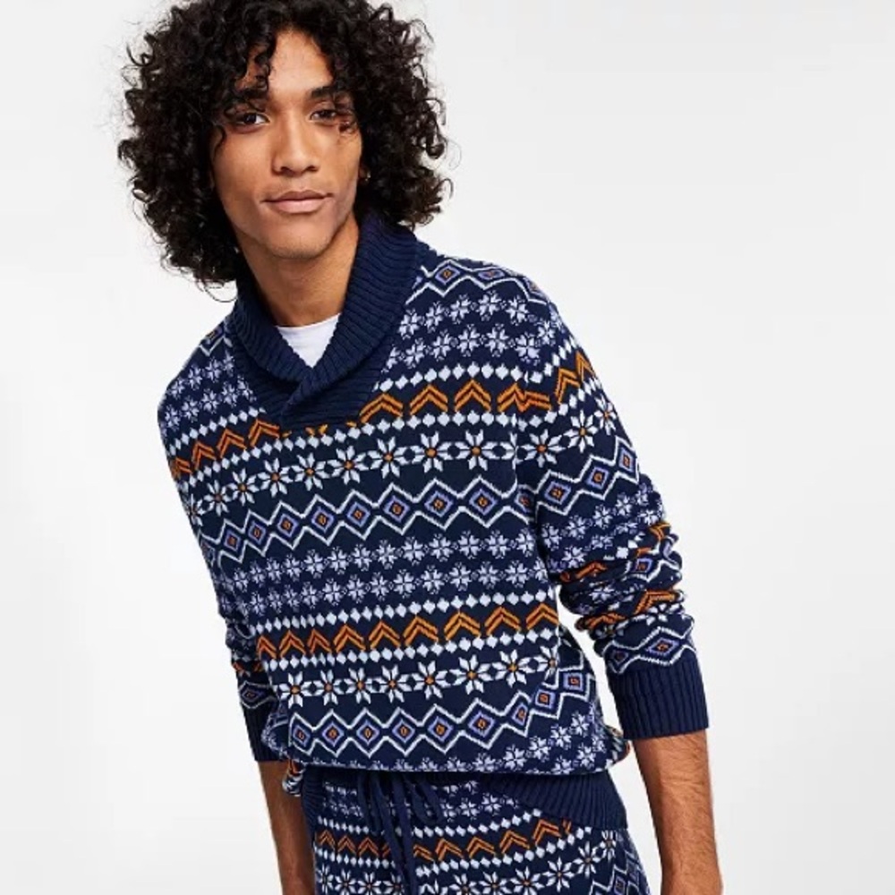 Sun + Stone Men's Fair Isle Sweater